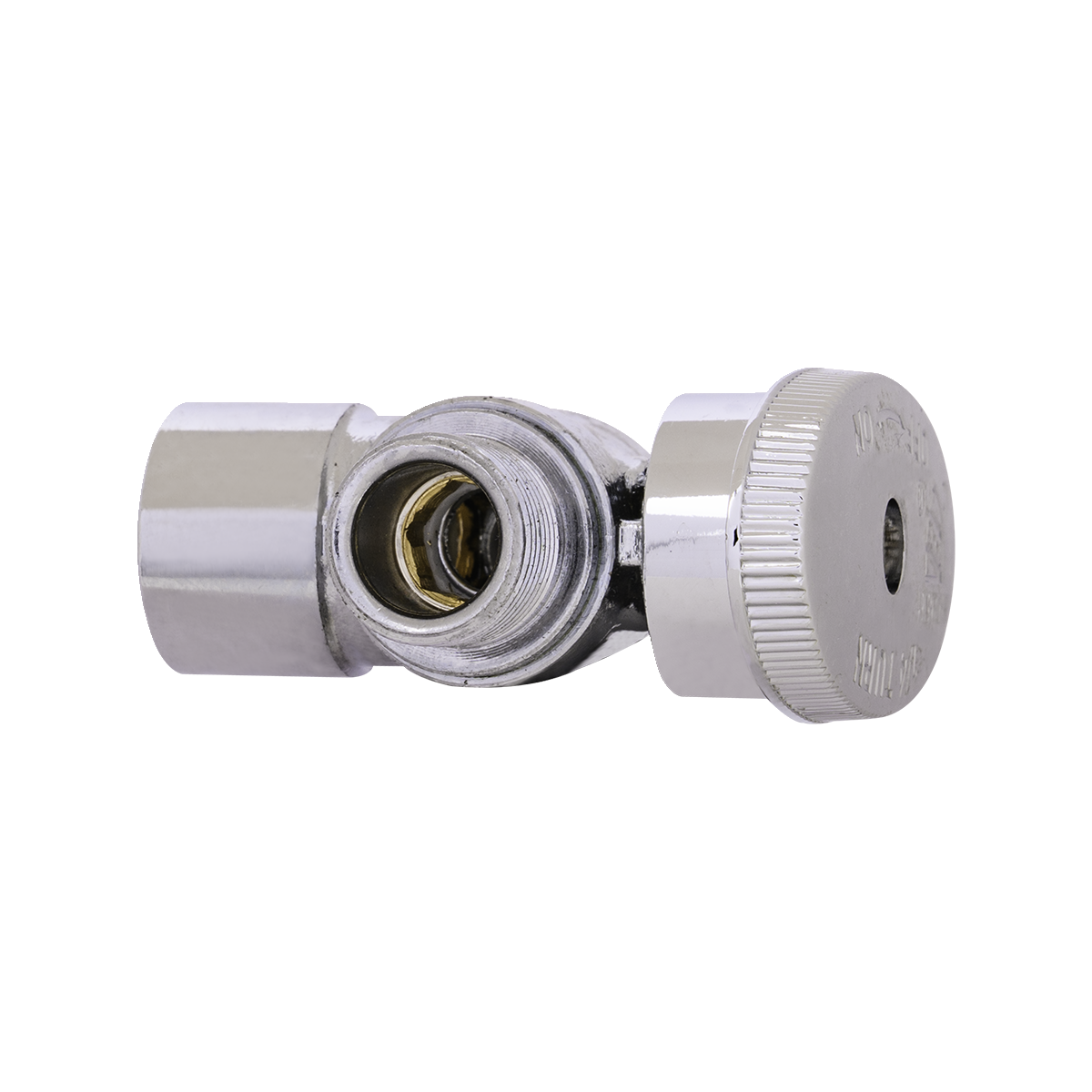 Retangle Stop 1/2 in. Nominal Sweat x 3/8 in. OD Compression 1/4 Turn Angle Stop ...